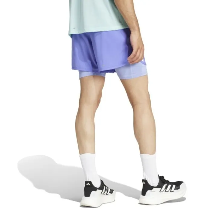 adidas Own The Run 3-Stripes 2in1 Shorts