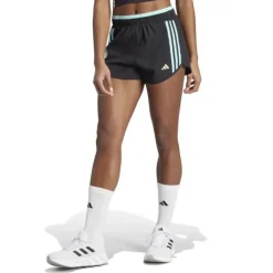 adidas Own The Run 3-Stripe 4" Shorts