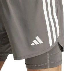 adidas Own The Run 3-Stripe 2in1 Shorts