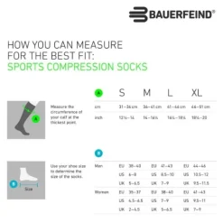 Bauerfeind Trail Run Compression Socks High Cut