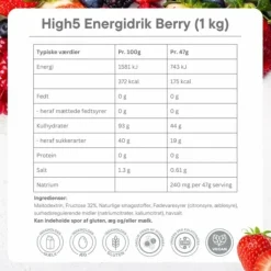 High5 Energy Drink Powder Berry 330g