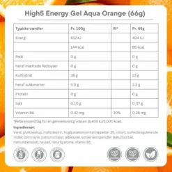 High5 Energy Gel Aqua Orange - Box 20x66g
