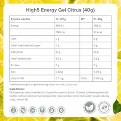 High5 Energy Gel Citrus - Box 20x40g