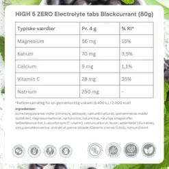 High5 Zero Blackcurrent - Box 8x20 Tabs
