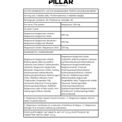 PillarPerformance Triple Magnesium Professional Recovery Powder Berry Pouch (200g)