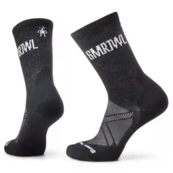 Smartwool Run Athletic Logo Crew Socks